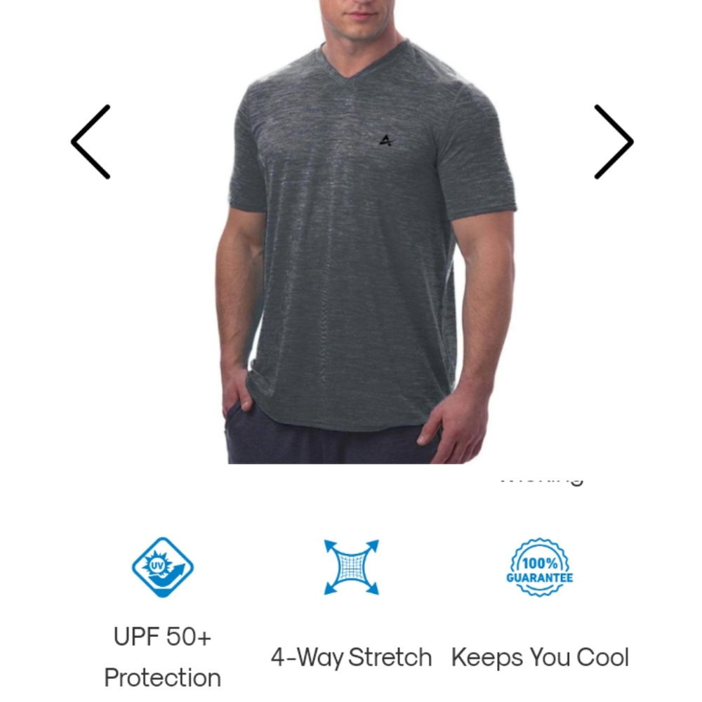 NEW Mens Cooling V Neck T
